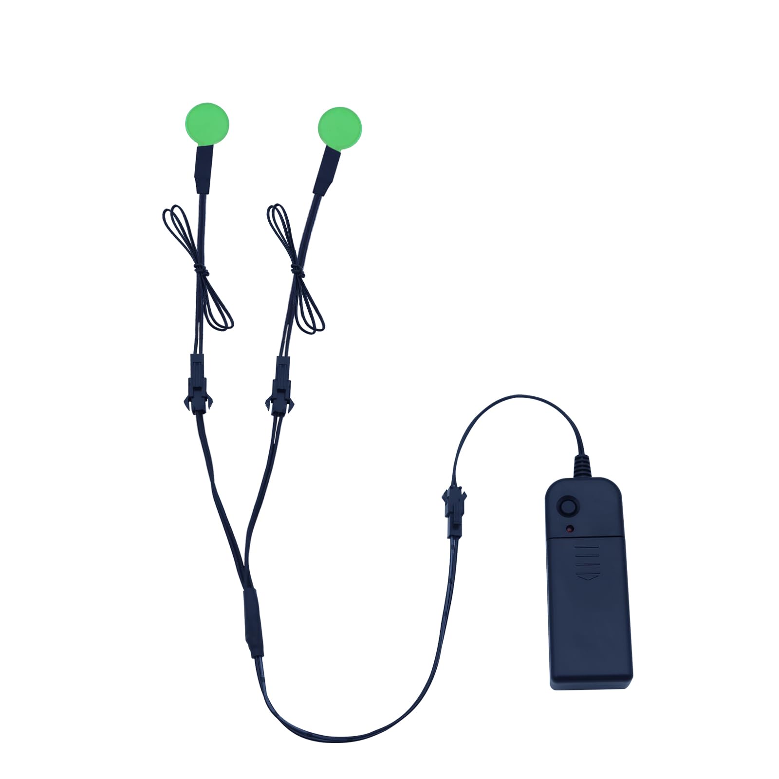 Incandescent LED Eyes, EL Panel Light Electroluminescent El Sheet Round Light Cuttable Sheet for Cosplay Party Eye Mask Helmet Decoration (Green, 20m