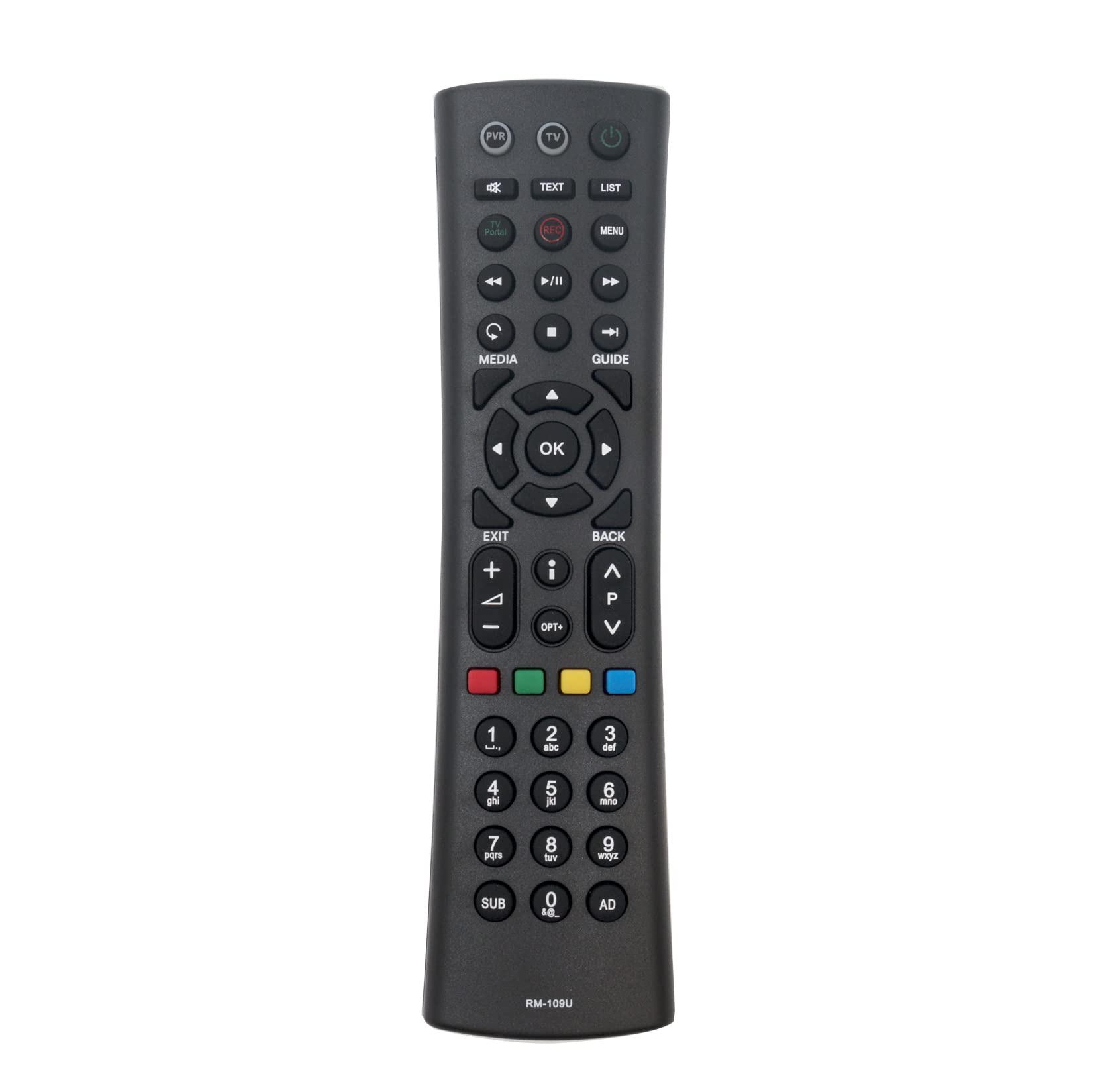 AULCMEET RM-I09U Replacement Remote Control Compatible with Humax Freeview PVR Remote HD TV Recorder For HDR-2000T Receiver