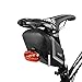Ibera Saddle Bag 1L - Water-resistant, Strap-on Bike Bag In Multiple Colors - Bike Bags For Bicycles Mounts To All Bike Seats - Fit All Your Tools & Essentials - Bicycle Bag Taillight Compatible