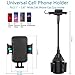 KNGUVTH Car Phone Holder Cup Holder Phone Mount Universal Adjustable Auto Gooseneck Cup Holder Cradle Car Mount with a Flexible Long Neck Compatible for iPhone 11 Pro Max/Xs/XS Max/X/8/7 Plus/Samsung