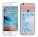 iPhone 6S Case, Case Art Plus Slim & Strong Clear Plating Soft liquid Silicone Gel Shockproof Case Cover for iPhone 6S with Card Holder (Transparent)