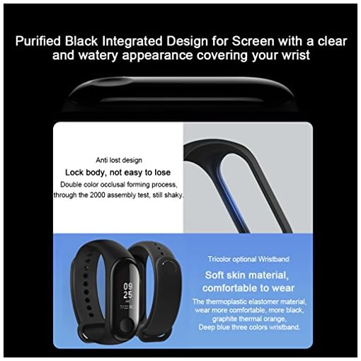 Xiaomi Mi Band 3 Fitness Tracker 50m Waterproof Smart Band Smartband OLED Display Touchpad Heart Rate Monitor Wristbands… - Image 5
