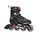 Rollerblade Zetrablade Skate - 4x80mm/84A Wheels - SG 5 Performance Bearings - Black/Red - US Men's 9 (27.0)