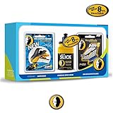 Moto Men's Head Shaving Starter Kit with 8oz HeadSlick Shaving Cream, Razor, Blade Refills