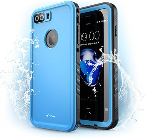 iPhone 7 Plus Case, NexCase Waterproof Full-body Rugged Case with Built-in Screen Protector for Apple iPhone 7 Plus 5.5 inch 2016 Release (Blue)