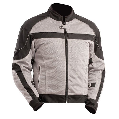 BILT Techno Mesh Motorcycle Jacket - 5XL, Gray/Black