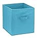 Foldable Cube Storage Bins - 6 Pack - These Decorative Fabric Storage Cubes are Collapsible and Great Organizer for Shelf, Closet or Underbed. Convenient for Clothes or Kids Toy Storage (Light Blue)
