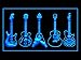 Bayyon Guitar Weapons Band Music Led Light Sign 12x8Inch