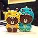 CaserBay】iPhone Phone Case 3D Cute Kawaii Cartoon Design, Flexible Soft Silicone Rubber Case Cover【Dinosaur-Bear, Compatible with 4.7