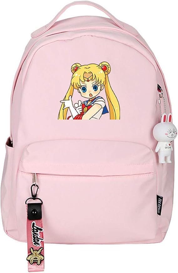 Anime Sailor Moon Pendant Backpack Daypack Laptop Bag Satchel College