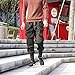 Men Low Crotch Harem Pants Elastic Waist Drawstring Joggers Stylish Baggy Hip Hop Dance Sweatpants Black Casual Multi-Pocket Techwear Trousers