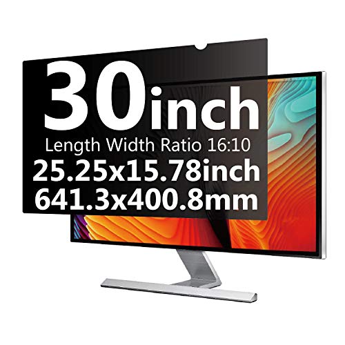 Xianan 30″ inch Wide Screen 16:10 Monitor Filters 25.25×15.78inch/641.3×400.8mm Privacy Filters Privacy Screen Filters Protectors Anti-Glare