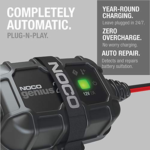 NOCO GENIUS2D, 2Amp DirectMount Onboard Charger, 12V Battery Charger