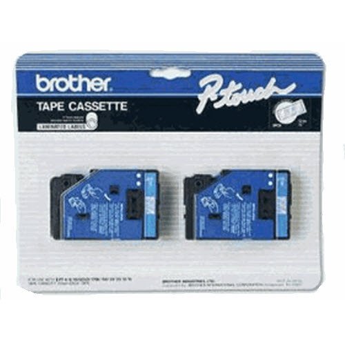 2/Pack 1/2" (12mm) Blue on Clear P-touch TC Tape for Brother PT-GOLD, PTGOLD Label Maker