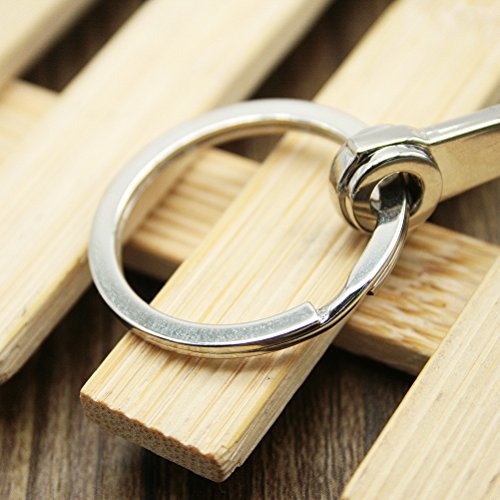 Waterwood Creative Auto Part Model Connecting Rod Pistons KeyChain Key Chain Ring-Silver