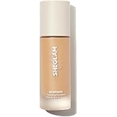 SHEGLAM Skinfinite Hydrating Foundation Flawless Dewy Foundation Hydrating Coverage Invisible Pore Concealer Pore-less Non-Greasy Lightweight Natural Soft Liquid Foundation-Sand