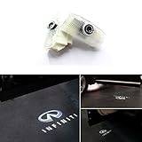 BAILONGJU Easy Installation Car Door LED Logo Projector Ghost Shadow Lights compatible with Infiniti EX M G25 G37 FX Q QX CAN-bus No Error 2-pc Set