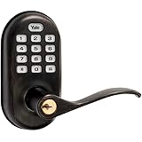 Yale ZigBee Real Living Keyless Push Button Lever Lock, Oil Rubbed Bronze, YRL210, Works with Alexa via SmartThings