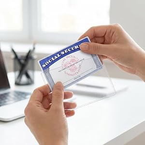 10 PCS Card Protector Sleeves for Social Security Medicare Credit and Driver License