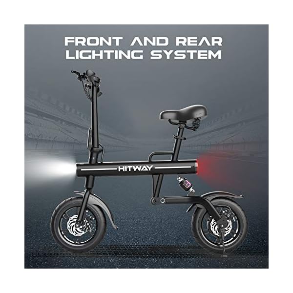 €369.00 HITWAY Bicicletta elettrica, Bici elettrica Pieghevole in Alluminio  con Pneumatici da 12 Pollici, Schermo a LED, Potenza Motore 250W, Adatta  per Adulti e Adolescenti - bikewebshop.it
