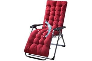 GHKWXUE Outdoor thicken 3”Chaise Lounge Cushion waterproof patio bench cushion plump fillers high-grade pearl cotton filling,Weather Resistant Comfortable and Stylish Patio Cushion:20"Wx70"Lx3”T & red