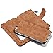AIOMAO for iPhone 5 5S SE Wallet Cases, 2 in 1 Luxury Leather Magnetic Wallet Case Flip Cover with Card Holder (Brown)