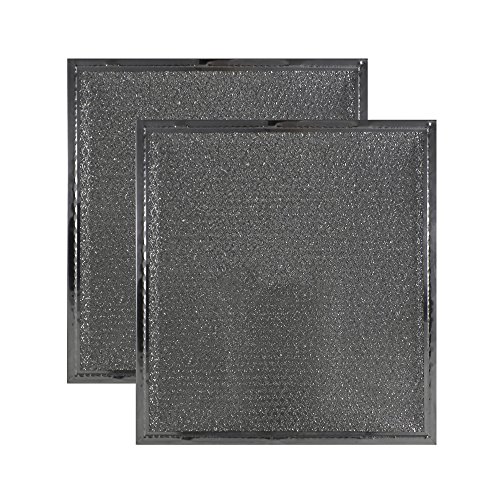 2 PACK Air Filter Factory 10-1/8 X 11 X 3/32 Range Hood Aluminum Grease Filters AFF147-M