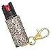 Super-Cute Quick Access Self Defense Police Strength Glitter Pepper Spray Keychain with UV Marking Dye, Personal Protection for Women
