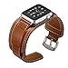 Watch Band Compatible with Apple Watch ultra 49mm Band Watch Series 8 7 45mm Band Fit 7.5'-9.8' Apple Watch 44mm Series 6 SE2 SE 5 4 Watch 42mm Series 3 2 1 Leather Band with Buckle Cuff iWatch Band