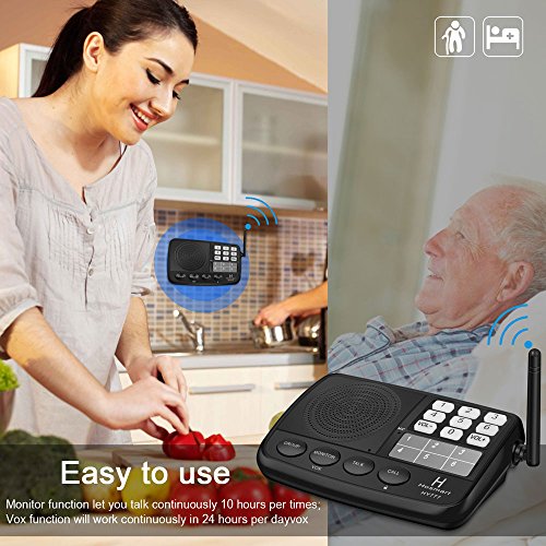 Hosmart-12-Mile-LONG-RANGE-7-Channel-Security-Wireless-Intercom-System-for-Home-or-Office-2017-New-vesion-6-Stations-Black