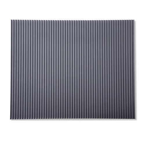 Miusco Thick Silicone Dish Drying Mat, Fast Drying, Non-slip, Heat Resistant, 20 X 16 Inch, Grey
