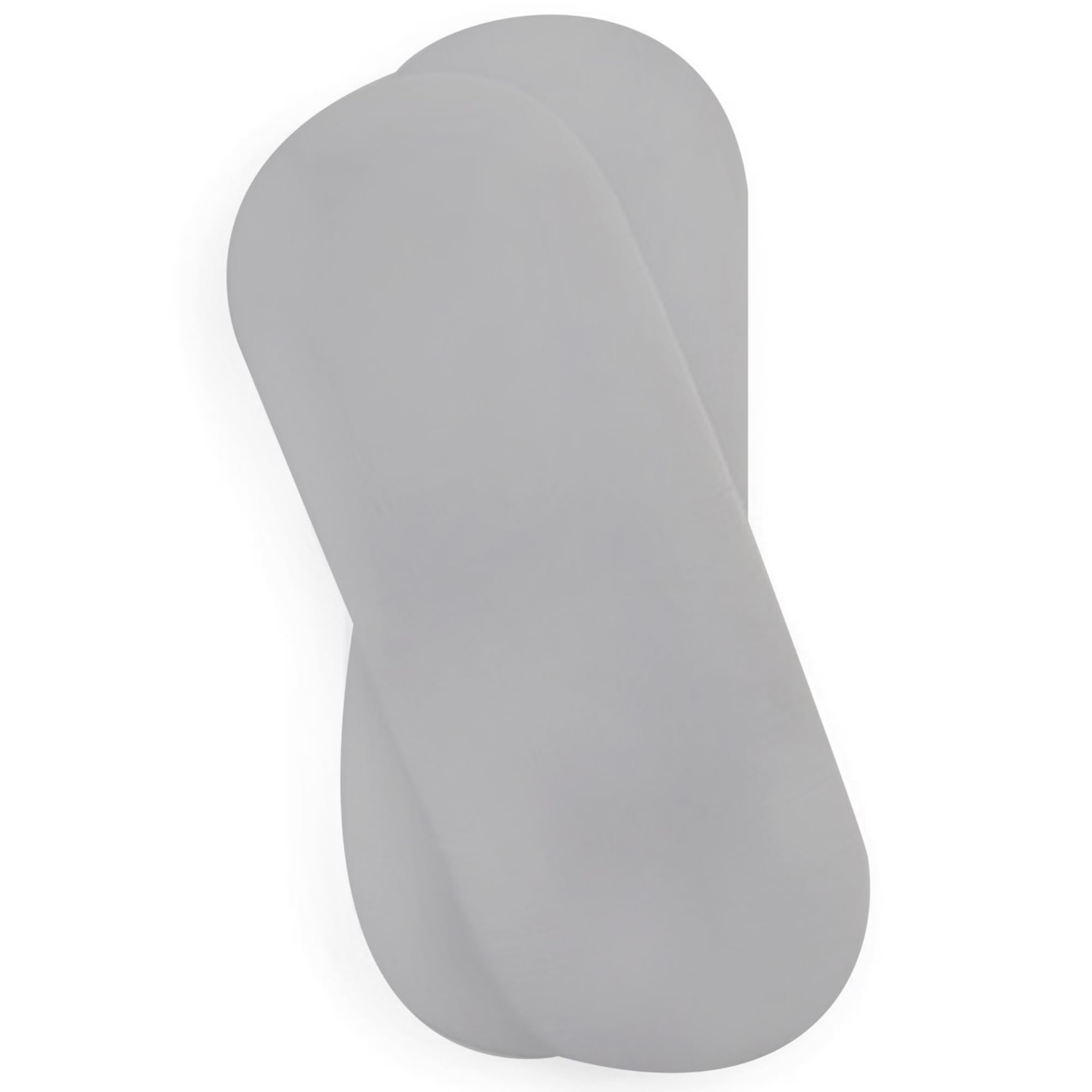 Clair de Lune 2 Pack Fitted Jersey Cotton Moses Basket Sheets 74 x 30 cm (Grey)