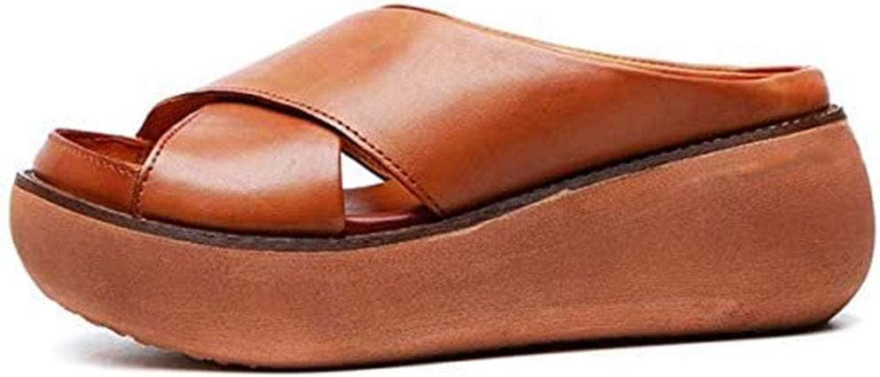 simple casual platform slippers