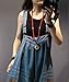 YESNO Women Strap Rompers Jumpsuits Floral Printed Denim Casual Bib Pants 100% Cotton Distressed Boyfriend Wide Leg Pocket P91P2