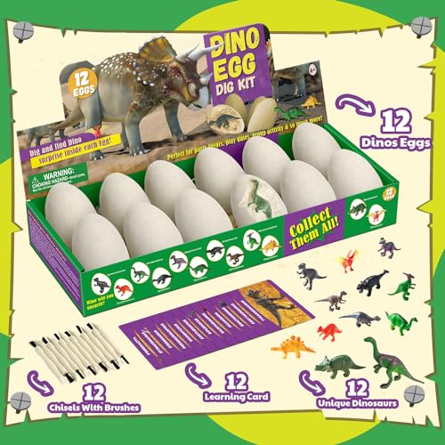 Dinosaur Egg Toy Digging Dino Egg Toy Party Dinosaur Figures Braben Kit Excavation Set Archaeology