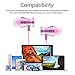 Mayama Compatible with Apple Samsung Wired Headphones in Ear Magnetic Metal Sport Earbuds Sweatproof Headsets with Mic Noise Canceling HiFi Stereo Heavy Bass Earphones for Workout Run Gym (Rose Gold)