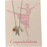 Girls Personalized Dance Necklace & Card Gift Set, Dance Jewelry, Ballet Necklace, Gift For Dancers, Dance Recitals, Dance Teams & Dance Teachers