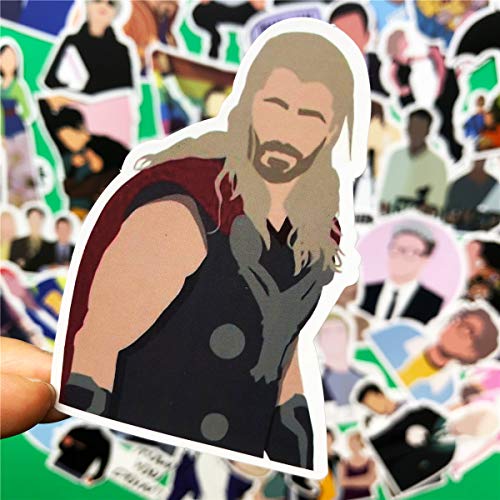 50pcs FUUNY No Face Man Stickers Waterproof Laptop Outline of The Face Stickers Car Bicycle Suitcase Computer Water Bottle Mobile Phone Stickers Decals (Outline of The face 50)