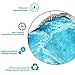 Uphome Sea Turtle Fabric Shower Curtain, Nautical Blue Map Shower Curtain Navigation Under The Sea Life Coastal Cloth Shower Curtain Heavy Weighted Bathroom Beach Decorations, 72x72