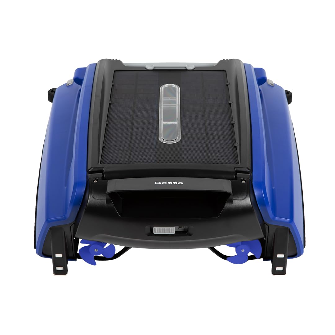 Betta SE Solar Pool Skimmer Robot, 24/7 Cleaning, Extra Large Basket, Blue