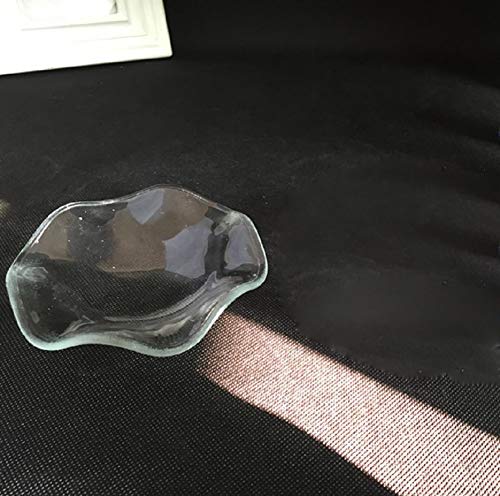 1 Piece of Clear Glass Wavy Dish Replacement Large 4''x1.2'' Plate Bowl Lid Tray for Aroma Therapy Lamp and Tart Wax Melt Warmers Electric Oil Aromatherapy Burner