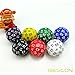 Bescon Fifty-Sided Die, 50 Sided Cube, 50 Sides Dice, 50-Sided D50 30mm Large Gaming Dice - Purple Opaque Color with White Numbers