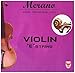 Merano 1/2-1/4 Size Violin String Set (G-D-A-E) + Extra E String ~ Beginner, Student, Replacement