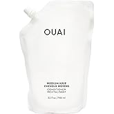 OUAI Medium Conditioner Refill - Hydrating Hair Conditioner with Coconut Oil, Babassu Oil, and Keratin - Strengthens, Repairs and Adds Shine - Paraben and Phthalate Free Hair Care Products (32 Oz)