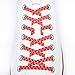 Xpand No Tie Shoelaces System with Reflective Elastic Laces - Red - One Size Fits All Adult and Kids Shoes