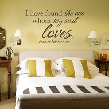 I Have Found The One Whom My Soul Loves Vinyl Love Wall