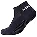 4 Pairs Non Slip Skid Yoga Pilates Socks with Grips Cotton for Women (set1)