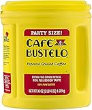 Cafe Bustelo Espresso Ground Coffee Party Size ,36oz (Pack of 2)