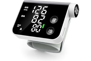 COVERICH Blood Pressure Monitor Wrist Automatic Digital Machine Large Screen Display for Home Use 2 Users*120 Memory with Portable Storage Bag