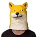 Ylovetoys Novelty Dog Head Costume Mask Shiba Latex Animal Mask